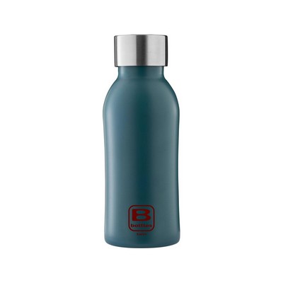 B Bottles Twin - Teal Blue - 350 ml - Double wall thermal bottle in 18/10 stainless steel